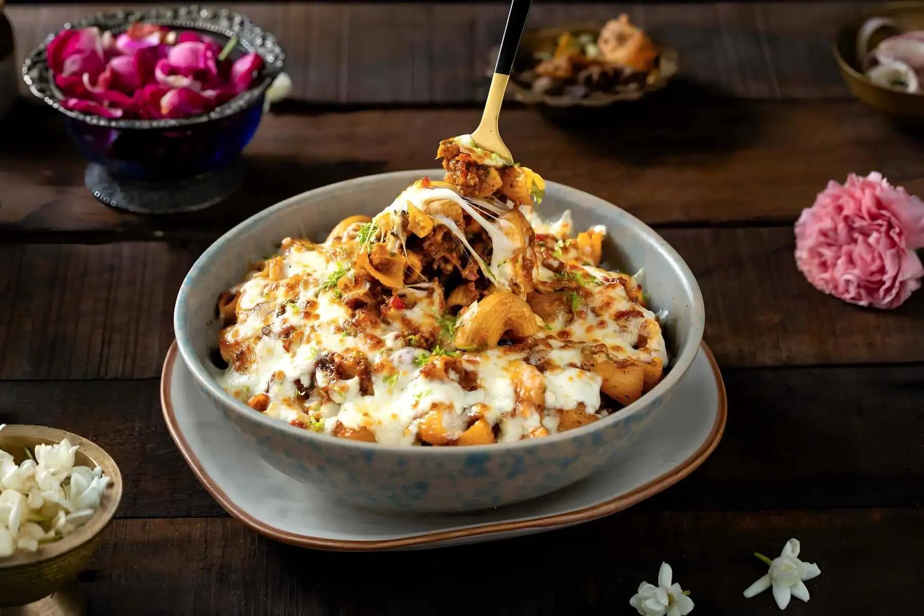 Desi Keema Mac & Cheese